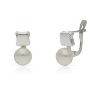 Pendientes plata 925mm perlas