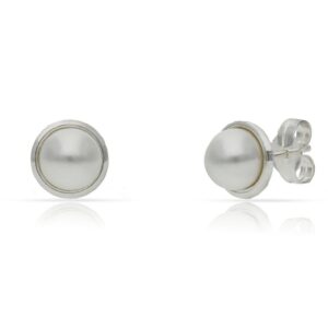 Pendientes plata 925mm perlas - 7.50mm