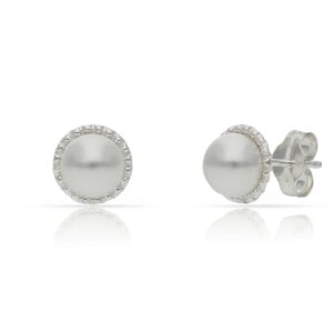 Pendientes plata 925mm perlas - 7.50mm