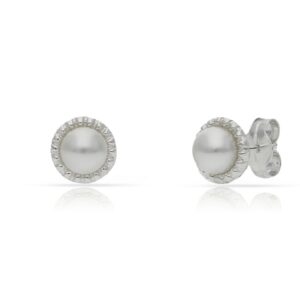 Pendientes plata 925mm perlas - 7mm