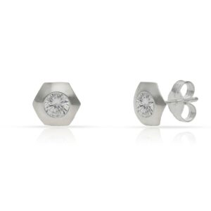 Pendientes plata 925mm circonitas - 7mm