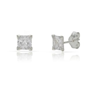 Pendientes plata 925mm cuadrado - 5x5mm