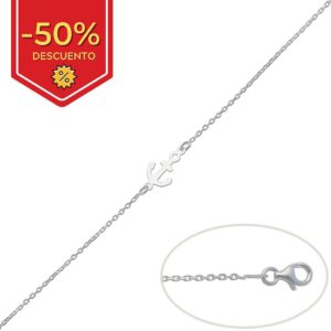 Pulsera plata 925mm ancla