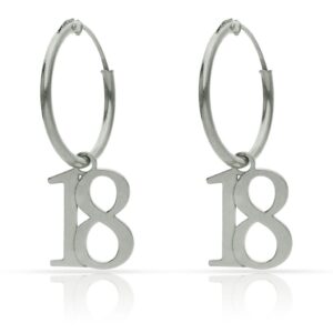 Aros plata 925mm numeros - 12mm