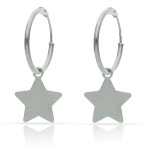 Aros plata 925mm estrella - 12mm