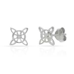 Pendientes plata 925mm nudo de bruja - 10mm