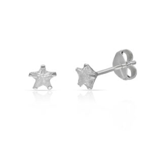 Pendientes plata 925mm estrellas circonitas - 4mm