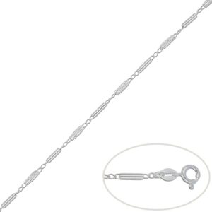 Pulsera plata 925mm barras