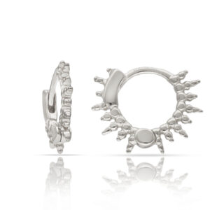 Aros plata 925mm zona helix rayos de sol - 6mm