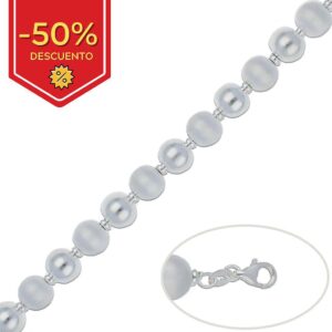 Pulsera plata 925mm bolas - 10mm