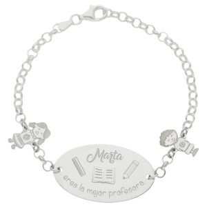 Pulsera plata 925mm mejor profe
