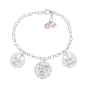 Pulsera mi historia plata 925mm tita