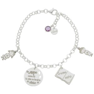 Pulsera mi historia plata 925mm mi profe