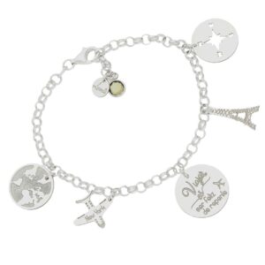 Pulsera mi historia plata 925mm mi mundo