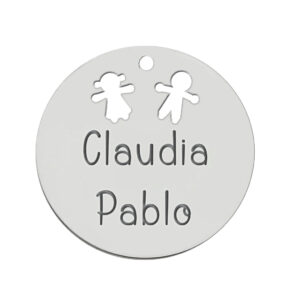 Mi historia - abalorio plata 925mm niña + niño
