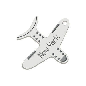 Mi historia - abalorio plata 925mm avion