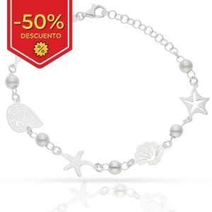 Pulsera plata 925mm del mar