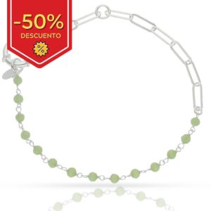 Pulsera plata 925mm piedras verdes