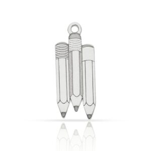 Mi historia - abalorio plata 925mm lapices