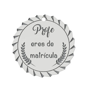 Mi historia - abalorio profe matricula plata 925mm