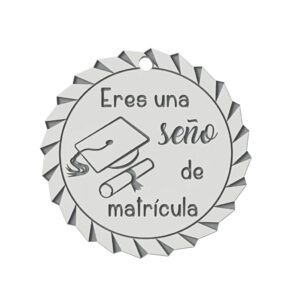 Mi historia - abalorio seño matricula plata 925mm