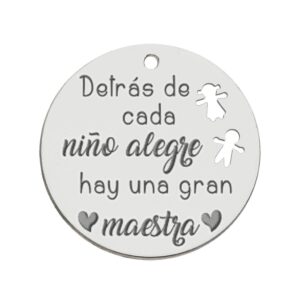 Mi historia - abalorio plata 925mm maestra