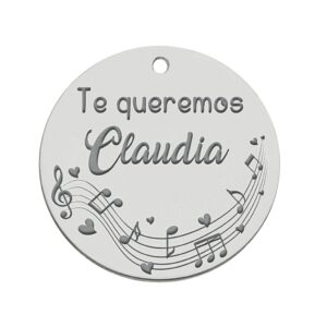 Mi historia - abalorio plata 925mm profe musica