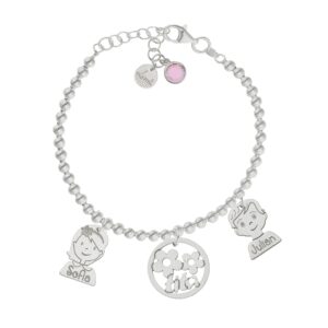 Pulsera mi historia plata 925mm bolas tita