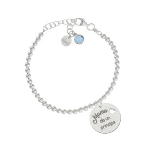 Pulsera mi historia plata 925mm bolas principe