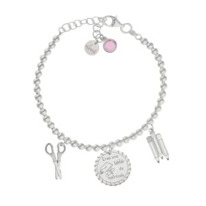 Pulsera mi historia plata 925mm bolas seño