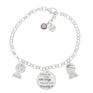 Pulsera mi historia plata 925mm gran maestra