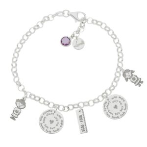 Pulsera mi historia plata 925mm curso escolar
