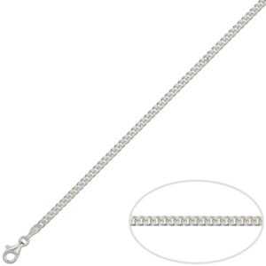 Cadena plata 925mm barbada - 3mm
