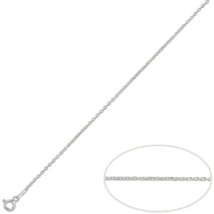 Cadena plata 925mm forzada - 0.80mm