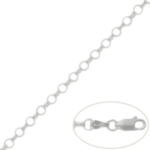 Cadena plata 925mm rolot - 4.50mm
