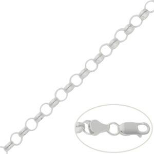 Cadena plata 925mm rolot - 7mm