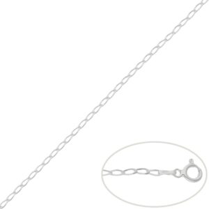 Cadena plata 925mm bilbao - 2mm