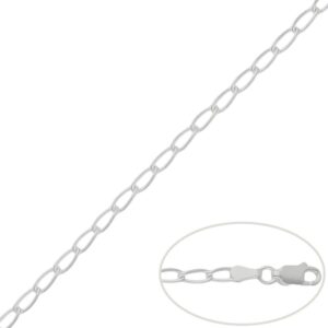 Cadena plata 925mm bilbao - 3mm