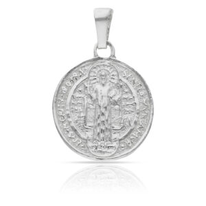 Medalla plata 925mm san benito - 17mm