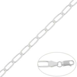 Cadena plata 925mm bilbao - 5.50mm
