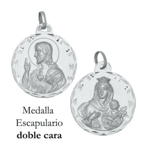 Medalla plata 925mm escapulario - 20mm