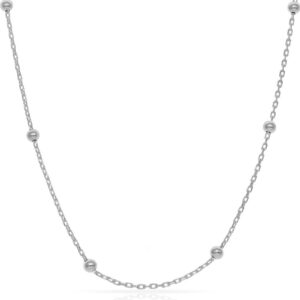 Cadena plata 925mm bolas - 2.50mm