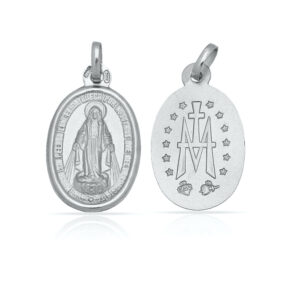 Medalla plata 925mm v. milagrosa pequeña - 11x18mm
