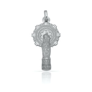 Medalla plata 925mm v. del pilar - 12x23mm