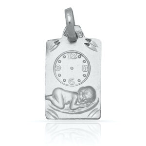 Medalla plata 925mm reloj - 11x16mm