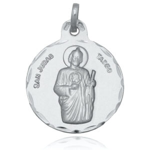Medalla plata 925mm san judas tadeo - 21mm