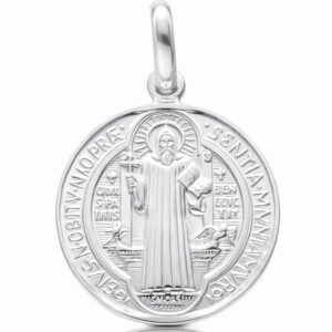 Medalla plata 925mm san benito - 25mm