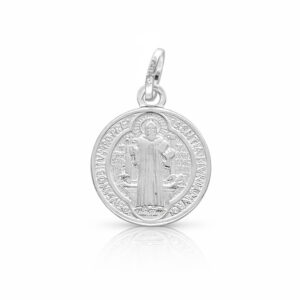 Medalla plata 925mm san benito - 12mm