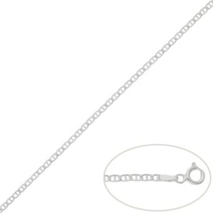 Cadena plata 925mm ancla - 2.50mm