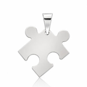 Colgante plata 925mm puzzle - 20x22mm